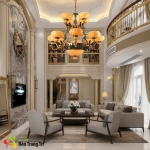 Đèn Chùm Đồng Chao Đá Thiên Nhiên UCD1274-12 Ø1000