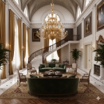 Đèn Chùm Đồng Châu Âu Cao Cấp UCD1288-66 Φ1450