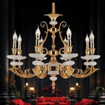 Đèn Chùm Nến Đồng Cao Cấp UCD1250-8 Ø820