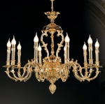 Đèn Chùm Đồng Nến Nguyên Chất UCD1293-10 Φ830