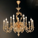 đèn chùm đồng phòng khách, đèn chùm đồng nguyên chất CD1293-15