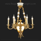 Đèn Chùm Đồng Nến Tân Cổ Điển KH-DCD8121T6