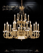 Đèn Chùm Đồng Nến Thông Tầng UCD8870-24 Ø1250