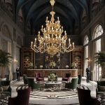 Đèn Chùm Đồng Châu Âu Cao Cấp UCD1288-66 Φ1450