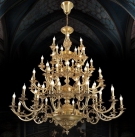 èn chùm đồng tân cổ điển CD1288, đèn chùm đồng nguyên chất, đèn chùm đồng châu âu CD1288