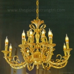 Đèn Chùm Nến Đồng Nguyên Chất UCD1192-16 Ø800