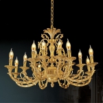 Đèn Chùm Nến Đồng Nguyên Chất UCD1192-16 Ø800