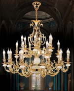 Đèn Chùm Đồng Thông Tầng Tân Cổ Điển UCD1254-24 Ø1100