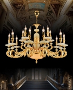 Đèn Chùm Đồng Nến Tân Cổ Điển UCD1125-18 Φ1160