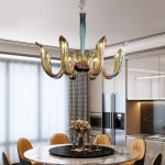 Đèn Chùm Thủy Tinh Murano Cao Cấp NA-CN8845-8 Φ740