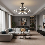 Đèn Chùm Phòng Khách Hiện Đại THCN140-21 Ø800