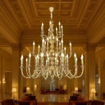 Đèn Chùm Nến Đồng 3 Tầng Cao Cấp SN2019 Ø1180