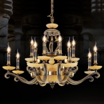 Đèn Chùm Đồng Nến Trang Trí Phòng Khách UCD1095-16 Ø850