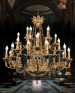 Đèn Chùm Nến Đồng Cao Cấp UCD1271-27 Ø1050