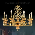 đèn chùm đồng cổ điển CD1088-8, đèn trang trí phòng khách