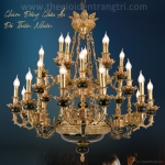 Đèn Chùm Nến Đồng Cao Cấp UCD1271-27 Ø1050