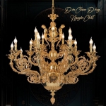 Đèn Chùm Nến Đồng Cao Cấp UCD1276-20 Ø1100