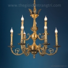 đèn chùm đồng tân cổ điển, đèn chùm nến bằng đồng