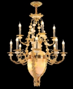 Đèn Chùm Nến Đồng Đá Tây Ban Nha UCD1252-12 Ø750