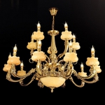 Đèn Chùm Nến Đồng Chao Đá Cao Cấp UCD1205-15 Ø1030