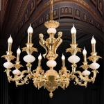 Đèn Chùm Nến Đồng Phòng Khách UCD1258-8 Ø780