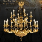 Đèn chùm đồng phòng khách CD1085-18, đèn chùm đồng CD1085-18