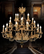 Đèn Chùm Nến Đồng Cao Cấp UCD1271-27 Ø1050