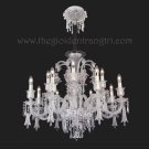 Đèn Chùm Nến Pha Lê K9 Trang Trí Phòng Khách KH-DC8806T12