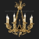 Đèn Chùm Nến Thân Đồng Cao Cấp KH-DCD0427T8