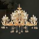 Đèn chùm pha lê nến CN8150-15, đèn chùm nến cổ điển CN8150-15, đèn chùm trang trí phòng khách CN8150-15