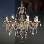 Đèn Chùm Pha Lê Nến Phòng Khách UCN8112-8 Ø700