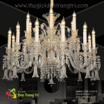 Đèn Chùm Pha Lê Nến Phong Cách Baccarat CNQT403 Φ940