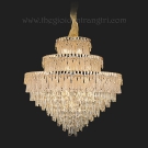 đèn chùm pha lê phòng khách, đèn chùm pha lê cao cấp