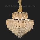 đèn chùm pha lê cao cấp, đèn chùm pha lê phòng khách, đèn chùm pha lê k9