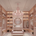 Đèn Chùm Nến Pha Lê Màu Hồng Sang Trọng UCN8151-12