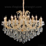 Đèn Chùm Pha Lê Nến Phong Cách Maria Theresa CNQT73 Ø950