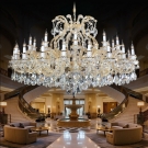 đèn chùm pha lê nến CN5272, đèn chùm phòng khách biệt thự, đèn chùm cổ điển cao cấp