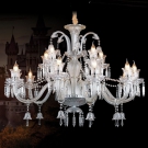 đèn chùm pha lê nến tân cổ điển, đèn chùm trang trí phòng khách, đèn chùm pha lê CN5158-15