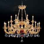 Đèn Chùm Pha Lê Nến Đồng Cao Cấp UCD1277-18 Ø1100