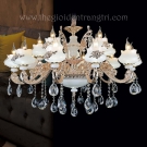 Đèn Chùm Pha Lê Nến E1-108