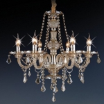 Đèn Chùm Pha Lê Nến Phòng Ăn UCN8112-6 Ø600