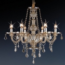 đèn chùm nến pha lê tân cổ điển, đèn chùm pha lê phòng ăn, đèn chùm pha lê phòng khách