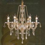 Đèn Chùm Pha Lê Nến Phòng Ăn UCN8112-6 Ø600