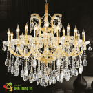 Đèn chùm pha lê CNQT72 trang trí phòng khách đẹp