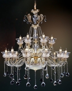 Đèn Chùm Pha Lê Nến Thông Tầng UCN6605-18 Ø1000