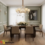 Đèn Chùm Pha Lê Nến Trang Trí Phòng Ngủ UCN5099-6 Ø600