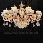 Đèn Chùm Pha Lê Nến Phòng Khách UCN1778-15 Ø980