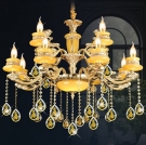 Đèn chùm pha lê nến chính hãng CN6118-12, Đèn chùm trang trí phòng khách CN6118-12