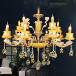 Đèn Chùm Pha Lê Nến Trang Trí Phòng Khách UCN6118-15 Ø960