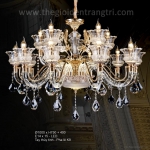 Đèn Chùm Pha Lê Nến Trang Trí Phòng Khách UCN6605-15 Ø1000
